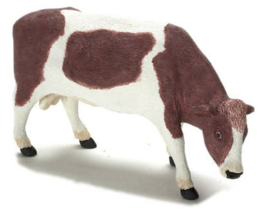 Dollhouse Miniature Bull, Brown